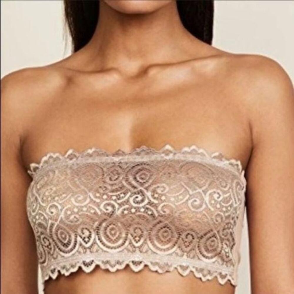 Free People Intimately Seamless & Lace Reversible Bandeau Beige, Women’s XS/S